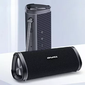 Altifalante Bluetooth portátil AWEI Y331 5W IPX6 preto