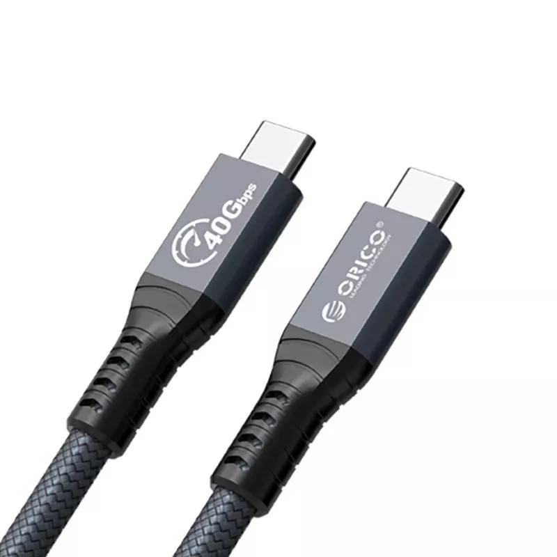Cabo Thunderbolt 4 ORICO USB-C 40 Gbit/s 8K60Hz PD 100W 2m preto
