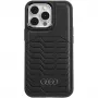 Audi Capa rígida MagSafe em pele sintética para iPhone 13 Pro Max 6,7 preto