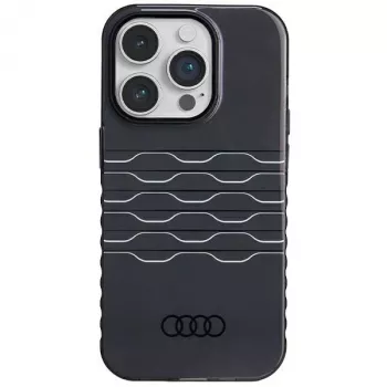 AUDI Capa rígida MagSafe IML para iPhone 14 Pro 6.1 preto AU-IMLMIP14P-A6/D3-BK