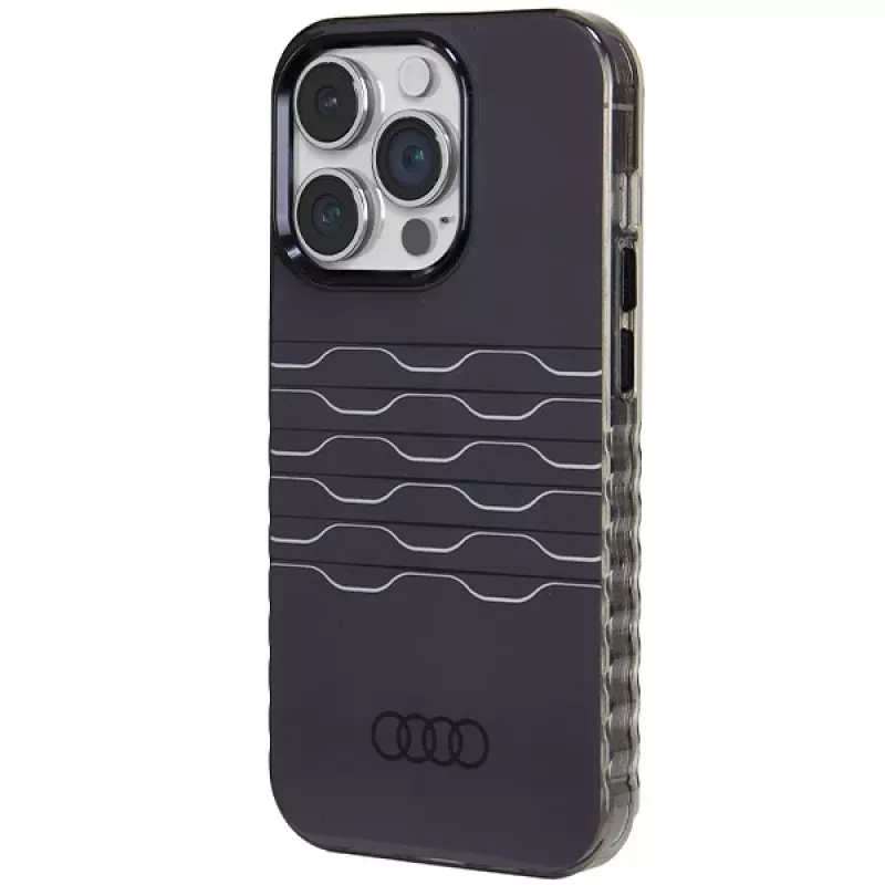 AUDI Capa rígida MagSafe IML para iPhone 14 Pro 6.1 preto AU-IMLMIP14P-A6/D3-BK
