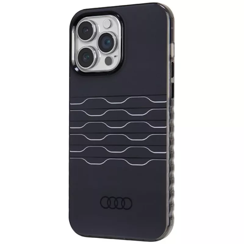 Audi Capa rígida MagSafe IML para iPhone 14 Pro Max 6,7 polegadas preto AU-IMLMIP14PM-A6/D3-BK