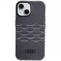 Audi Capa rígida MagSafe IML para iPhone 15 / 14 / 13 6.1 preto AU-IMLMIP15-A6/D3-BK