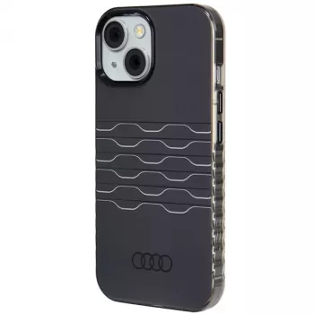 Audi Capa rígida MagSafe IML para iPhone 15 / 14 / 13 6.1 preto AU-IMLMIP15-A6/D3-BK