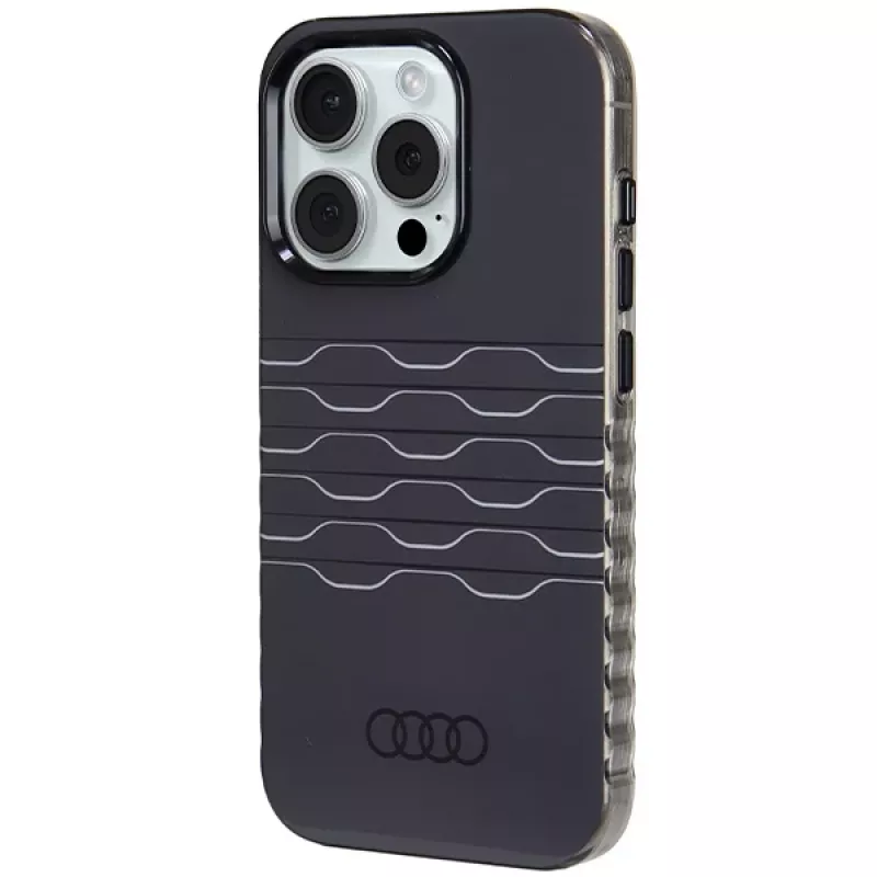 Audi Capa rígida MagSafe IML para iPhone 15 Pro 6.1 preto