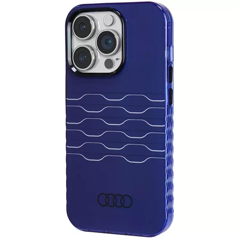 Audi IML MagSafe Capa para iPhone 14 Pro 6,1 polegadas Azul-marinho Capa rígida AU-IMLMIP14P-A6/D3-BE
