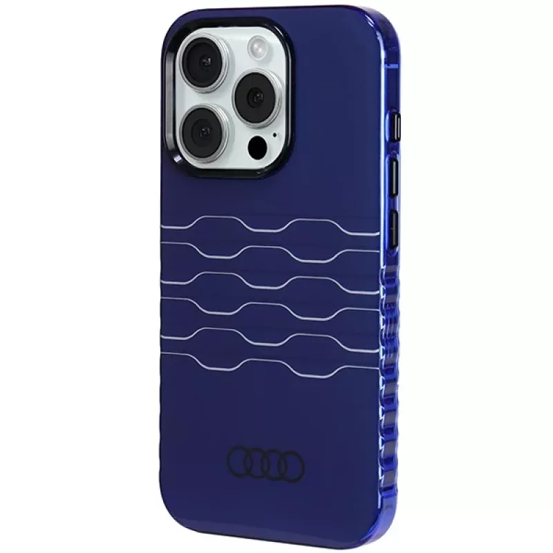 Audi IML MagSafe Capa para iPhone 15 Pro 6,1 polegadas Azul-marinho Capa rígida