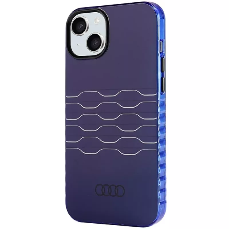 Audi Capa rígida MagSafe IML para iPhone 15 Plus / 14 Plus 6.7 Navy Blue