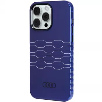 Audi IML MagSafe Capa para iPhone 15 Pro Max 6,7 polegadas Azul-marinho Capa rígida