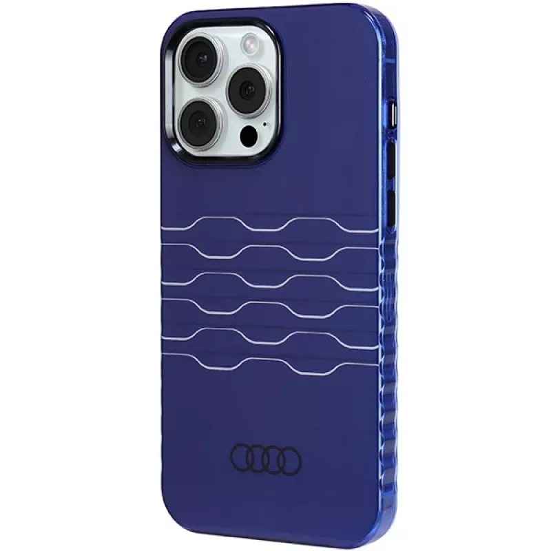 Audi IML MagSafe Capa para iPhone 15 Pro Max 6,7 polegadas Azul-marinho Capa rígida