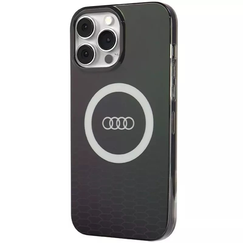 Audi Capa rígida MagSafe IML Big Logo iPhone 13 Pro Max 6.7 preto