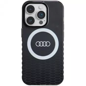 Audi Capa rígida MagSafe IML Big Logo para iPhone 14 Pro 6,1 polegadas preto
