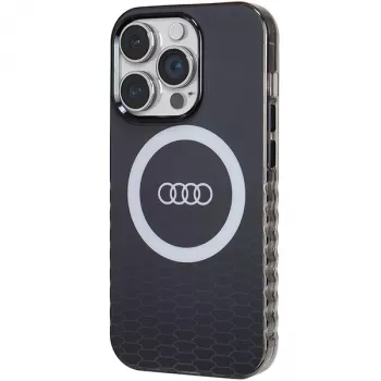 Audi Capa rígida MagSafe IML Big Logo para iPhone 14 Pro 6,1 polegadas preto