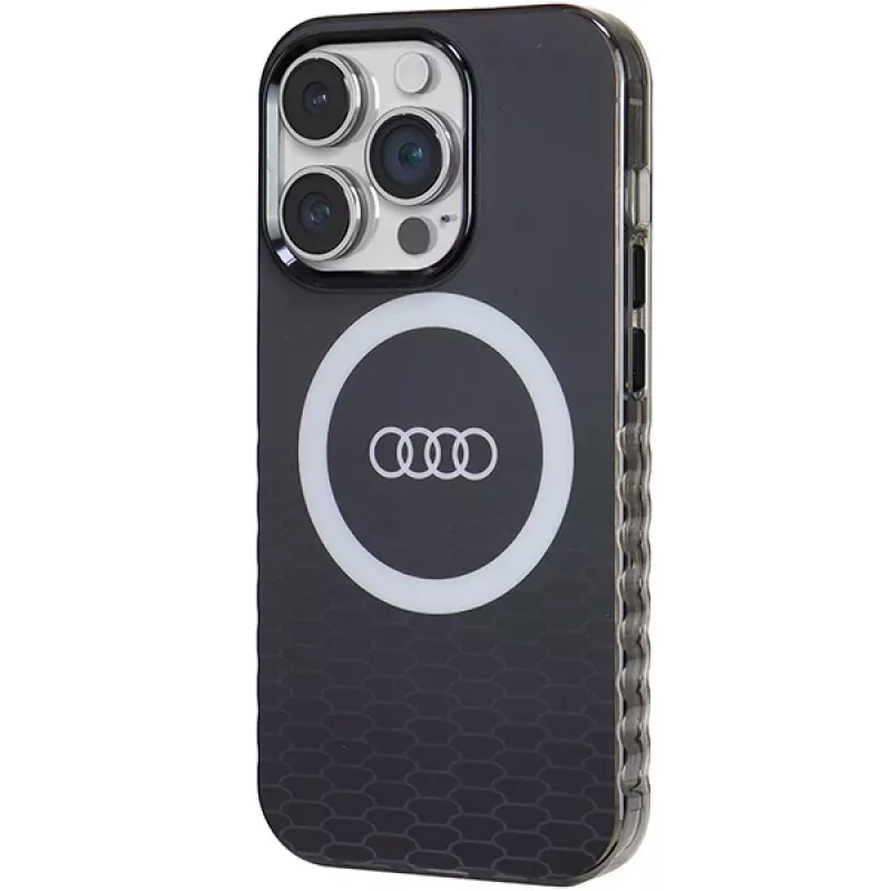 Audi Capa rígida MagSafe IML Big Logo para iPhone 14 Pro 6,1 polegadas preto