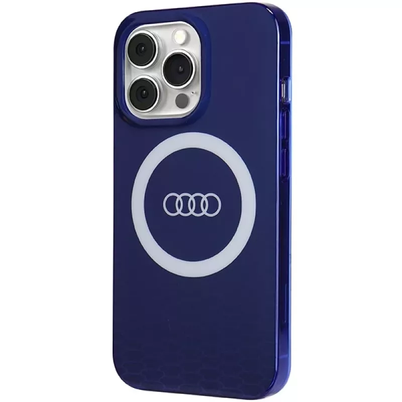 Capa MagSafe Audi IML Big Logo para iPhone 13 Pro / 13 6.1 azul-marinho rígida