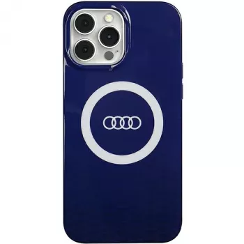 Capa MagSafe Audi IML Big Logo para iPhone 13 Pro Max 6.7 azul-marinho rígida AU-IMLMIP13PM-Q5/D2-BE