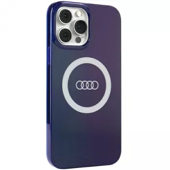 Capa MagSafe Audi IML Big Logo para iPhone 13 Pro Max 6.7 azul-marinho rígida AU-IMLMIP13PM-Q5/D2-BE
