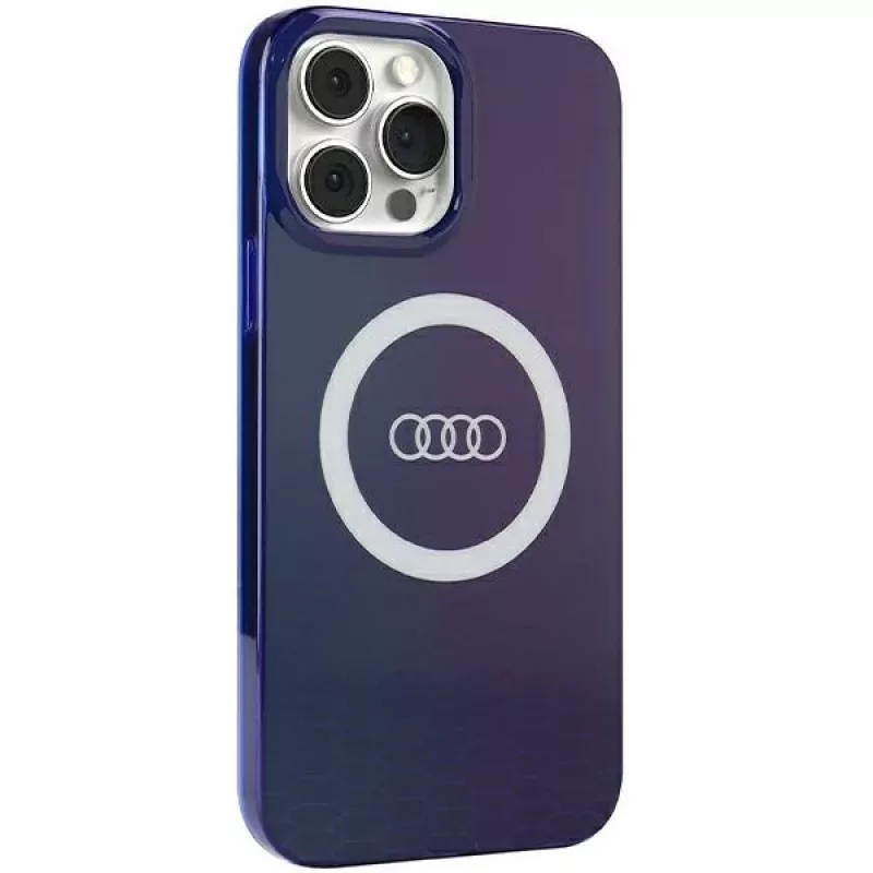 Capa MagSafe Audi IML Big Logo para iPhone 13 Pro Max 6.7 azul-marinho rígida AU-IMLMIP13PM-Q5/D2-BE