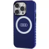 Capa MagSafe Audi IML Big Logo para iPhone 14 Pro 6.1 azul-marinho rígida AU-IMLMIP14P-Q5/D2-BE