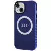 Capa MagSafe Audi IML Big Logo para iPhone 15 / 14 / 13 6.1 azul-marinho rígida