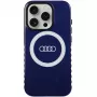 Capa MagSafe Audi IML Big Logo para iPhone 15 Pro 6.1 azul-marinho rígida