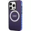 Capa MagSafe Audi IML Big Logo para iPhone 15 Pro 6.1 azul-marinho rígida