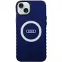 Capa MagSafe Audi IML Big Logo para iPhone 15 Plus / 14 Plus 6.7, azul-marinho rígida