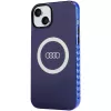 Capa MagSafe Audi IML Big Logo para iPhone 15 Plus / 14 Plus 6.7, azul-marinho rígida