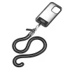 Cordão universal Audi para telemóvel 120cm 6mm crossbody preto AU-CBL8-R8/D1-BK