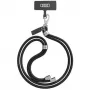 Cordão universal Audi para telemóvel 120cm 6mm crossbody preto AU-CBL6-R8/D1-BK