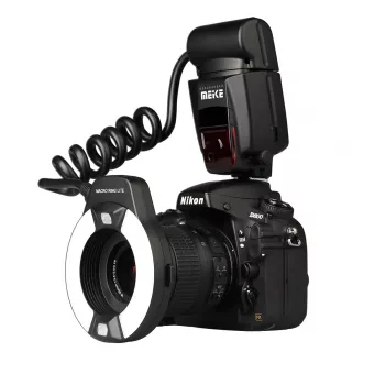 Flash anelar macro Meike MK-14EXT-C para Canon E-TTL/E-TTL II