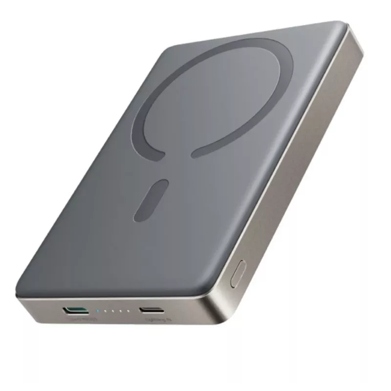Powerbank Joyroom JR-PBM08 Pro 22,5W 10000mAh com carregamento sem fios 2x USB-C - Titânio
