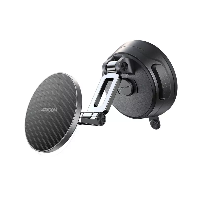 Suporte magnético de telemóvel para carro Joyroom JR-ZS51 com ventosa para para-brisas ou painel - Preto