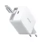 Carregador GaN Joyroom JR-TCL06 67W com cabo USB-C retrátil integrado - Branco