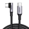 Cabo em ângulo UGREEN USB-C para USB-C US334 5A PD 100W 2m preto