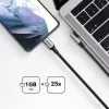Cabo em ângulo UGREEN USB-C para USB-C US334 5A PD 100W 2m preto