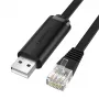 Cabo de consola UGREEN CM204 USB para RJ45 1,5m preto