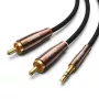 Cabo de áudio UGREEN 2x RCA (Cinch) para 3,5 mm, 2 m, preto