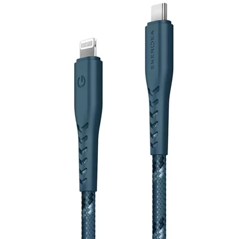 Cabo ENERGEA Nyloflex USB-C para Lightning certificado MFi 1,5m azul