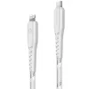 Cabo ENERGEA Nyloflex USB-C para Lightning 1,5m branco MFI