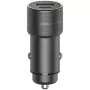 Carregador de automóvel ENERGEA Alu Drive PD20+ 38W 1xUSB-A + 1xUSB-C PD QC3.0 Gunmetal
