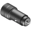 Carregador de automóvel ENERGEA Alu Drive PD20+ 38W 1xUSB-A + 1xUSB-C PD QC3.0 Gunmetal