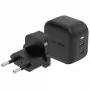 Carregador de viagem ENERGEA Travelite GAN45 45W GaN USB-C de porta dupla com adaptadores US+EU, preto