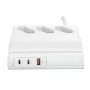 Extensão USB USAMS 65W Super SiFast Charging EU branca CC160TC01 (US-CC160)