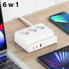 Extensão USB USAMS 65W Super SiFast Charging EU branca CC160TC01 (US-CC160)