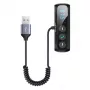 Hub USB-C USAMS 3x USB 3.0 + HDMI + USB-C PD 100W, preto