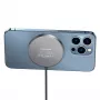 Carregador sem fios magnético USAMS 15W alumínio preto US-CD183