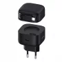 Carregador rápido GaN USAMS XMF Series CC209TC01 35W com cabo USB-C para Lightning retrátil, preto