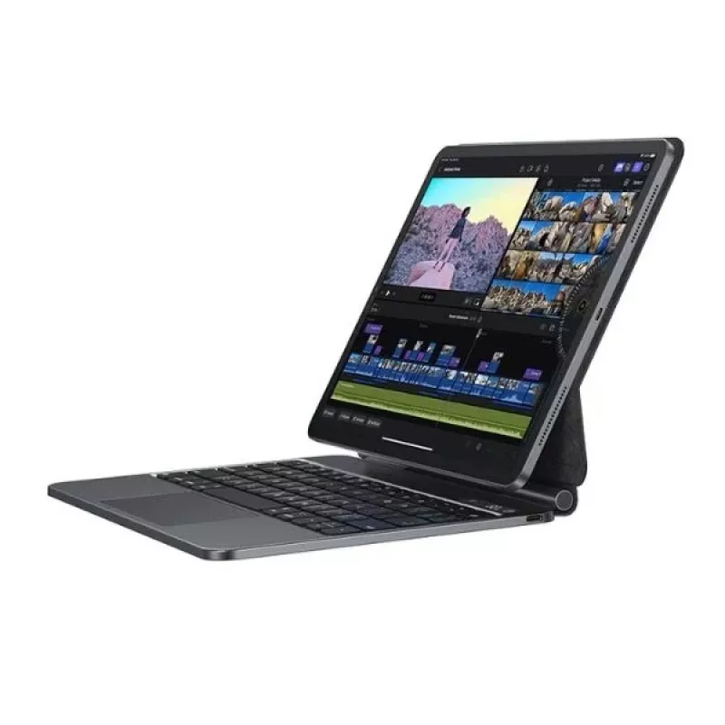 Capa protetora com teclado USAMS para iPad Pro 12.9 (2018-2022) preta Miaoke Series IPP12MG01 (US-BH876)