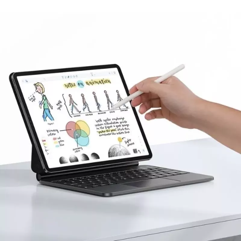 Capa protetora com teclado USAMS para iPad Pro 12.9 (2018-2022) preta Miaoke Series IPP12MG01 (US-BH876)